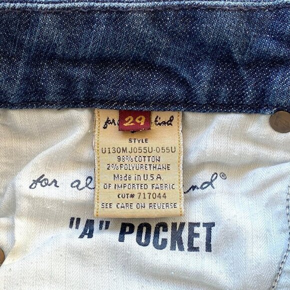 Vintage 7 For All Mankind Womens Low Rise Bootcut Jeans W29 x L29 Made in USA - Picture 8 of 13